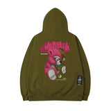 Men Hoodie Hip Hop Cartoon Bear Hooded Sweater