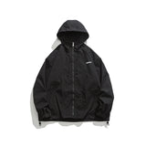 Unisex Jacket Vintage Sports Hooded Jacket Loose Casual Spring and Autumn Coat