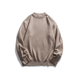 Unisex Winter Cotton Coat Knitwear Vintage Mock Neck Sweater