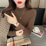 Women Knitwear Autumn and Winter Turtleneck Slim Knit Bottoming Shirt