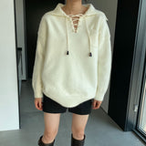 Women Winter Knitted Sweater Crew Neck Thick Sweater Winter Loose-Fitting Long Sleeve Sweater R8826