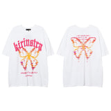Men T Shirt Abstract Graffiti Half Sleeve T-shirt Men and Women Hip Hop Casual Loose Short Sleeves T-shirt