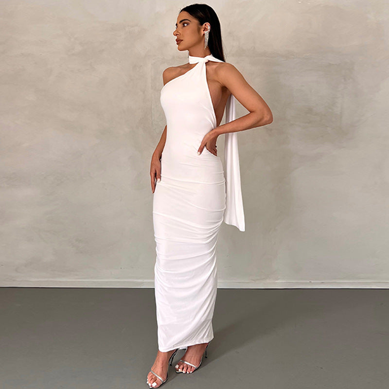 Women Dresse Dress off-the-Shoulder Backless Sexy Dress