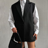 Women Trench Coat Autumn and Winter Suit Vest Coat Leisure
