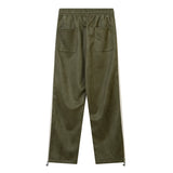 Men Sweatpants Casual Pants Stitching Printing Letters Straight-Leg Trousers