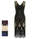 Flappers 1920S Dress Evening Gown Party Dress Tassel Retro Sequins Dress