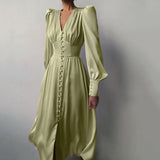 Women Dress Autumn and Winter Dress Long Skirt