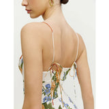 Robe Bridgerton Split Sexy Slim Mid-Length Strap Dress