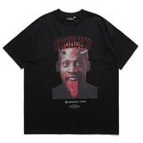 Dennis Rodman Graphic Tee NBA Basketball Rodman Hip Hop Loose T-Shirt