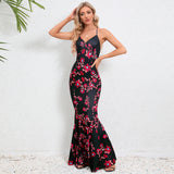 Women Date Dress Summer Sexy Slim Strap Fishtail Skirt