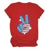 Personalized printed casual loose short-sleeved summer crew neck T-shirt