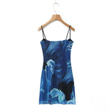 Women Dresses Summer Mesh Sling Dress Backless Sexy Skirt (Xds0414)