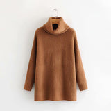 Women Sweater Knitwear Loose Autumn and Winter Turtleneck Sweater Female Casual Sweater