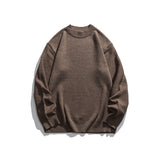 Unisex Winter Cotton Coat Knitwear Vintage Mock Neck Sweater