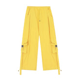 Men Sweatpants Spring/Summer Thin Workwear Trousers Men's Loose Casual Wide-Leg Pants Multi-Pocket Straight-Leg Pants