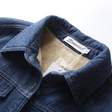 Women Jacket Autumn Winter Retro Denim Shirt Women Loose and Warm Coat