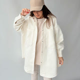 Women Trench Coat Winter Woolen Coat Women's Woolen Coat Loose