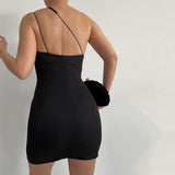 Women Dresses Summer Sexy Backless Spaghetti Straps Sheath Dress