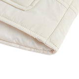 Unisex Winter Cotton Coat Stand Collar Coat Vest Vintage Corduroy Two-Piece Set