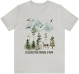 Glacier National Park Camping Forest Deer Hiker Hiking Outdoor