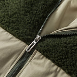 Unisex Winter Cotton Coat Lambswool down Jacket Retro Loose down Jacket