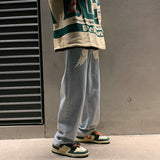 Men Jeans Spring and Autumn Loose Denim Trousers