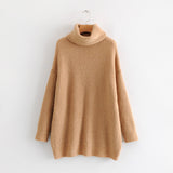 Women Sweater Knitwear Loose Autumn and Winter Turtleneck Sweater Female Casual Sweater