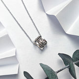 Chrome Hearts Necklace Thai Silver Circle Cross Pendant for Men and Women