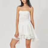 Women Dresses Summer Backless Short Dress (Bla0420)