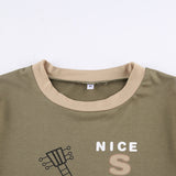 Women T-shirt O-neck Short Top Casual Cropped T-shirt