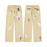 CHH Chrome Hearts Jeans Unisex Casual Loose Jeans