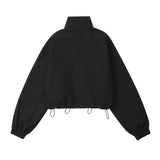 Women Jacket Stand Collar Jacket Shell Jacket Autumn Loose Sports