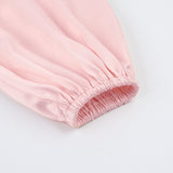 Women Dress Fall/Winter Pink V-neck Dress