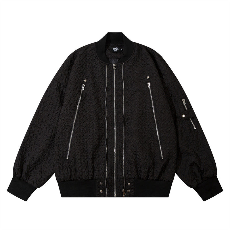 Men Jacket Coat Men's Vibe Zipper Baseball Uniform Autumn and Winter Coat