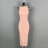 Women Dresses round Neck Sleeveless Dress Sexy
