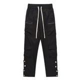 Men Sweatpants Casual Trousers Men's Loose Outdoor Sports Multi-Pocket Cargo Pants