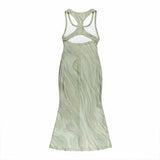 Women Dresses Spring Sheath Long Skirt Vest Dress (Csm202403)