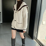 Women Cardigan Sweater Spring Cardigan Long Sleeve Loose R9968