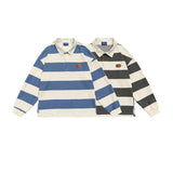 Unisex Hoodie Autumn Chest Striped Sweater