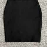 Women Evening Dress V-neck Dress Black Hip-Wrapped Skirt Sexy Dress