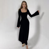 Women Dresses Summer Square Collar Dress