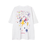 Men T Shirt Summer Five-Pointed Star Printed Couple Short Sleeve T-shirt