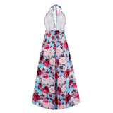 Women Date Dress Sexy V-neck Strap Slit Dress