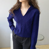 Women Winter Knitted Sweater Loose Autumn Sweater 8t8186
