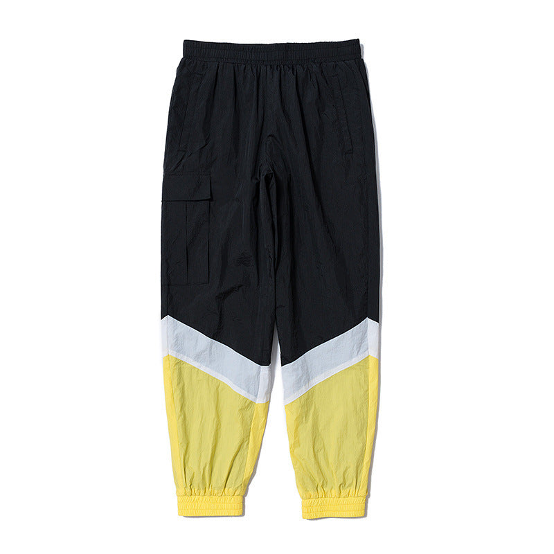 Vetements Pants Color Matching Casual Ankle Banded Pants