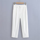 Women Sweatpants Spring and Autumn Straight-Leg Pants Casual Wide-Leg Pants