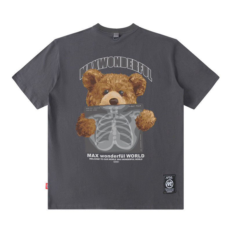 Men T Shirt Hiphop Short Sleeve T-shirt Oversize Hip Hop Half Sleeve Tee