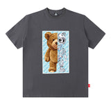Men T Shirt Hiphop Couple Short Sleeve T-shirt Hip Hop Oversize Half Sleeve Tee
