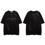 Men T Shirt Oversize Hip Hop Retro Couple Short Sleeve T-shirt