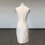 Women's Evening Dress Vest Dress Sleeveless Sheath Half Turtleneck Slim Fit Bandage One-Piece Dress Dress